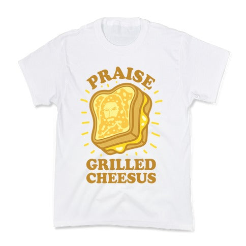 Praise Grilled Cheesus Kid's Tee